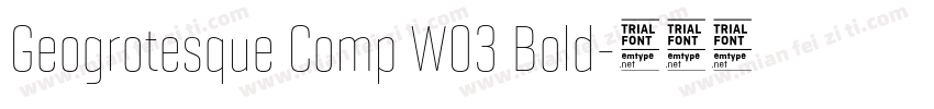 Geogrotesque Comp W03 Bold字体转换